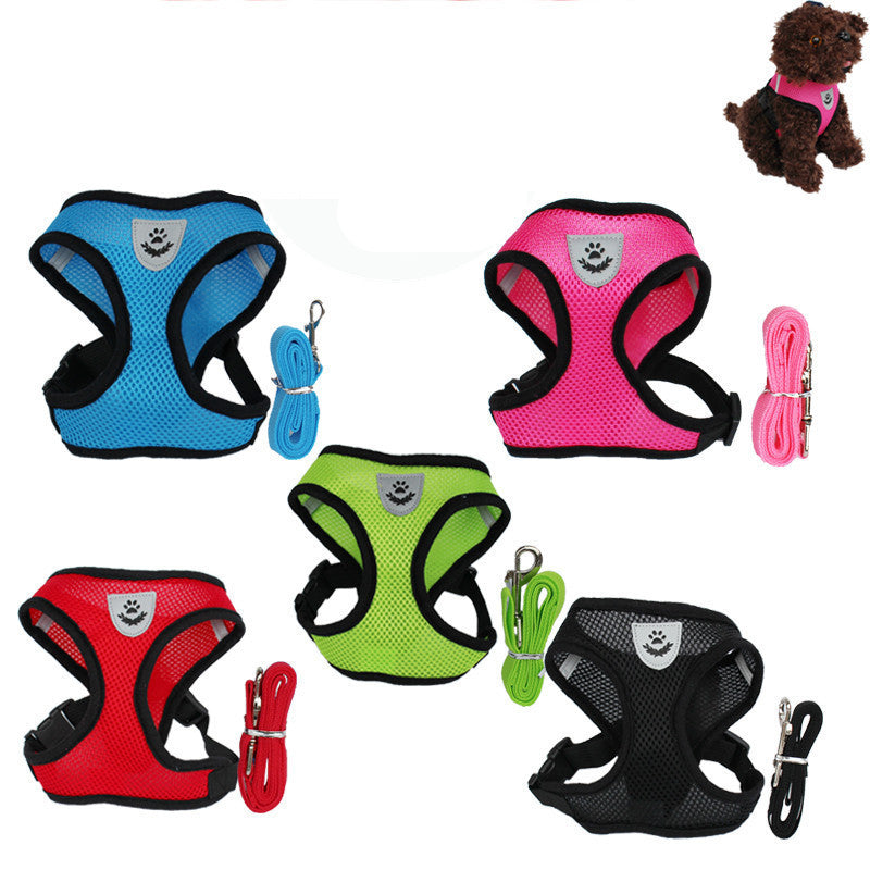 No-Pull Breathable Harness with Leash for Dogs & Cats | Soft & Secure – Beboo EasyFit™