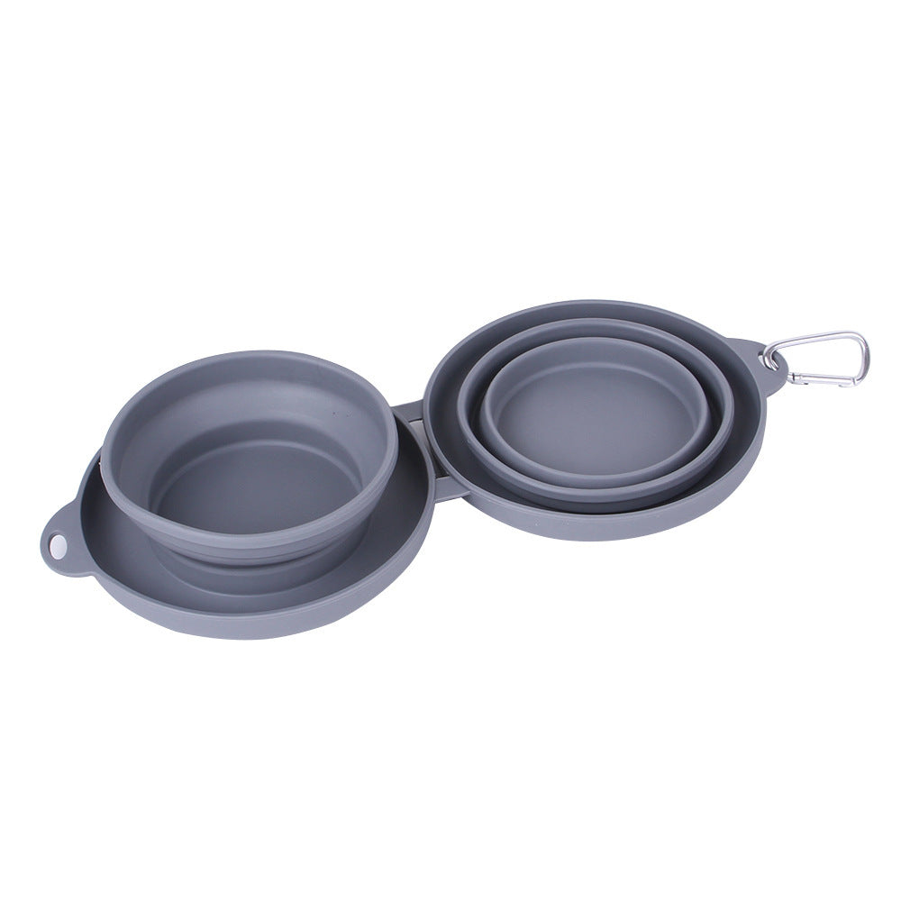 Foldable Double Bowl for Pets | Portable Travel Feeder – Beboo FlexBowl™