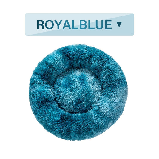 Calming Donut Bed for Dogs & Cats | Fluffy Plush Comfort – Beboo CozyDonut™